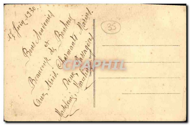 Old Postcard Rennes Tabor Rustic Bridge