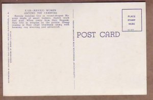 -Navajo Women around Campfire Curteichcolor postcard