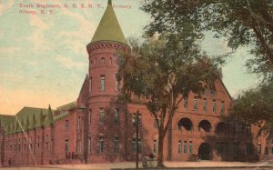 Vintage Postcard Prospect View Tenth Regiment N.G.S.N.Y. Armory Albany New York