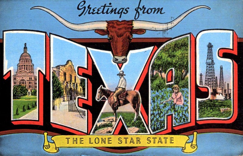 Greetings from Texas - The Lone Star State - in 1943