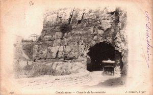 Algeria Constantine Chemin de la Corniche Vintage Postcard C384