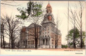 Postcard SCHOOL SCENE Flint Michigan MI AM3560