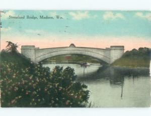 Divided-Back BRIDGE SCENE Madison Wisconsin WI d4980