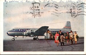 Airplanes United Air Lines DC-6 Mainliner 1948