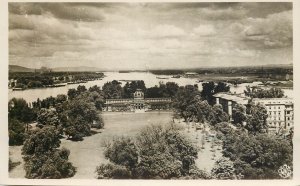 Hungary Budapest Margareth Island 1944 photo postcard