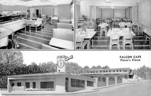 FALCON CAFE Pierre, South Dakota Roadside Diner c1940s Rare Vintage Postcard