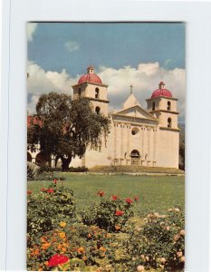 Postcard - Santa Barbara Mission - Santa Barbara, California