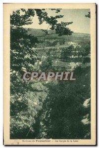 Old Postcard surroundings Pontarillier Gorges Loue