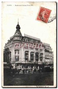 Postcard Old Paris Boulevard Bonne Nouvelle