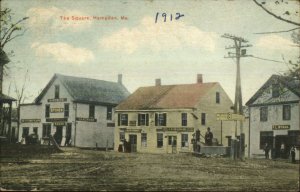 Hampden ME The Square c1910 Postcard