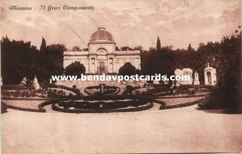 italy, MESSINA, Sicily, Il Gran Camposanto (1910s)