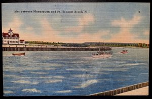 Vintage Postcard 1930-1945 Manasquan & Point Pleasant Inset, New Jeresey (NJ)