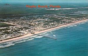 Florida Flagler Beach Aerial View Showing Pier