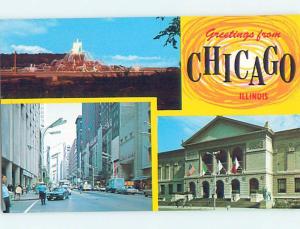 Unused Pre-1980 THREE VIEWS ON CARD Chicago Illinois IL ho7822@