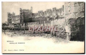 Old Postcard Sevilla Murallas Romanas