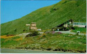 BIG SUR, CA   PACIFIC VALLEY STORE & CAFE   c1960s   Roadside     Postcard