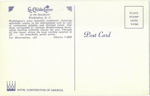 The Chatelaine Restaurant International Cuisine Washington DC