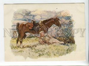 3167477 Red Army patrol HORSE by KARDOVSKY Vintage Russia 1932