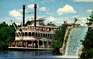 California Anaheim Disneyland Fantasyland The Mark Twain Steamboat 1966