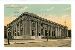 IA - Des Moines. Post Office ca 1911