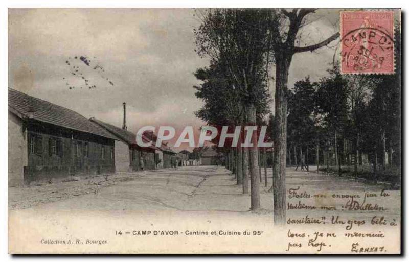 Old Postcard Camp & # 39Avor Canteen and kitchen of 95 Army