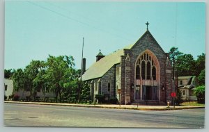 Rehaboth Beach Delaware~St Edmond's Christ Church~Standard Chrome Postcard