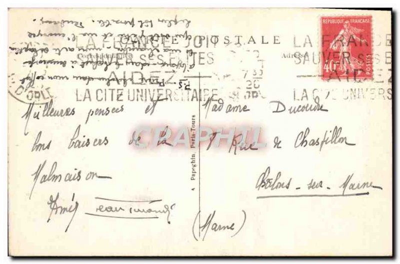 Old Postcard Malmaison Chamber of Napoleon & Josephine # 39lmperatrice