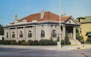 Lebanon IN Indiana Lebanon Carnegie Public Library Harold Harvey Postcard 