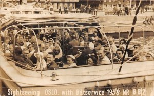 lot290 sightseeing oslo with batservice 1958 norway real photo ship