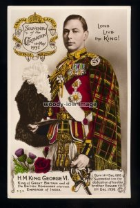 r4708 - King George VI Souvenir of the Coronation in 1937 - No.K.4.5. - postcard