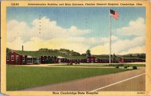 New Cambridge State Hospital, Fletcher General c1947 Vintage Postcard O23