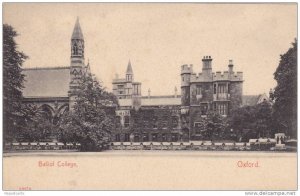 Balliol College, Oxford (Oxfordshire), England, UK, 1900-1910s