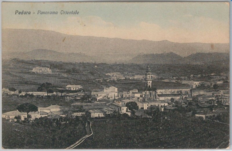 44353 vintage postcard - CATANIA province - Pedara 1943-