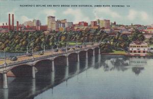Mayo Bridge Over James River Richmond Virginia 1943