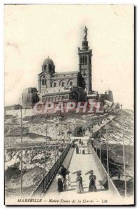 Old Postcard Marseille Notre Dame de la Garde