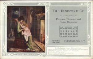 Poughkeepsie NY Elsinore Co Advertising Image Poem & Calendar Postcard #2
