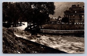 J89/ Missoula Montana RPPC Postcard c1910 Flood Scene Homes  315