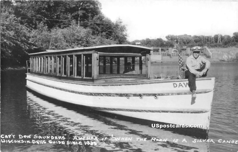 Capt Don Saunders, Author of When the Moon is a Silver Canoe - Wisconsin Dell...