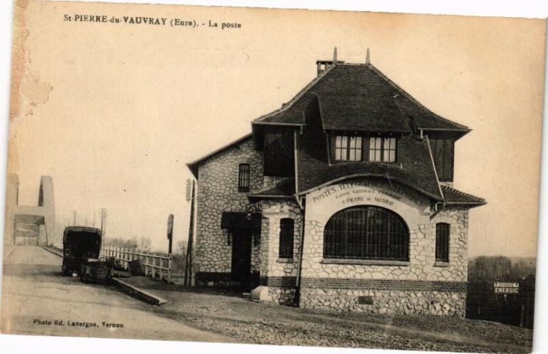 CPA St-PIERRE-du-VAUVRAY - La poste (182682)