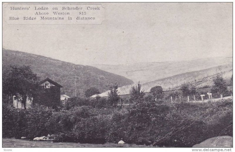 Hunters´ Lodge On Schrader Creek, Above Weston 815, Blue Ridge Mountains In ...