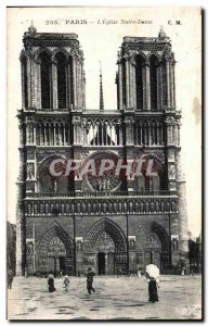 Old Postcard Paris Notre Dame