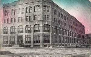 Postcard Studebaker Office Building in South Bend, Indiana