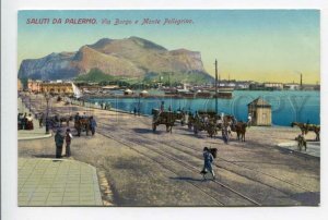 425998 ITALY PALERMO Via Borgo Monte Pellegrino Vintage postcard