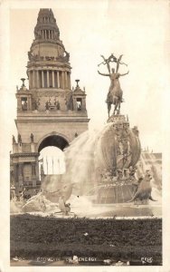 RPPC Fountain of Energy PPIE 1915 San Francisco, CA Expo Vintage Postcard