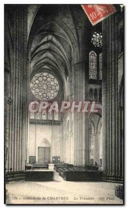 Old Postcard Cathedral of Chartres The Transept