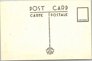 Postcard FOUNTAIN SCENE Moncton New Brunswick NB AK5315