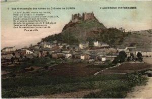 CPA Auvergne Vue d'ensemble des ruines du Chateau FRANCE (1288629)