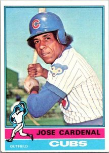 1976 Topps Baseball Card Jose Cardenal Chicago Cubs sk13352