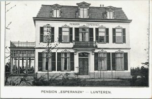 Netherlands Lunteren Pension Esperanza Vintage Postcard 04.09