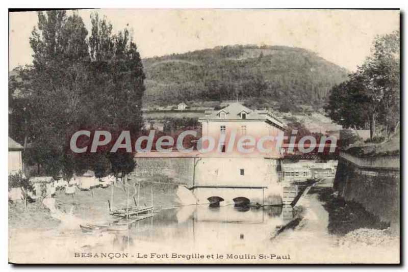 Postcard Besancon Old Fort Bregille And Mill St Paul